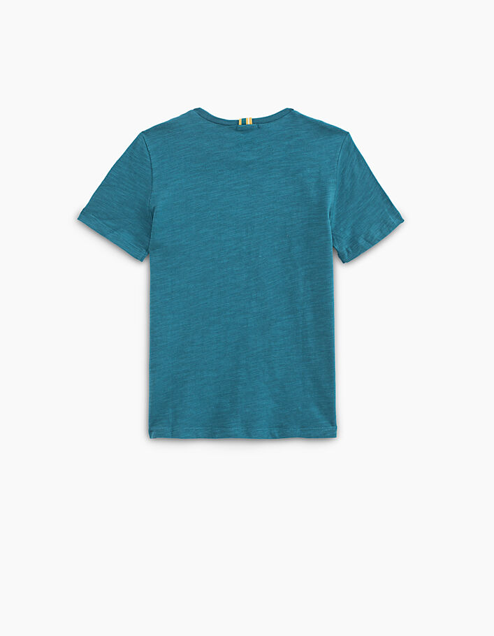Boys’ petrol blue openwork bat T-shirt - IKKS