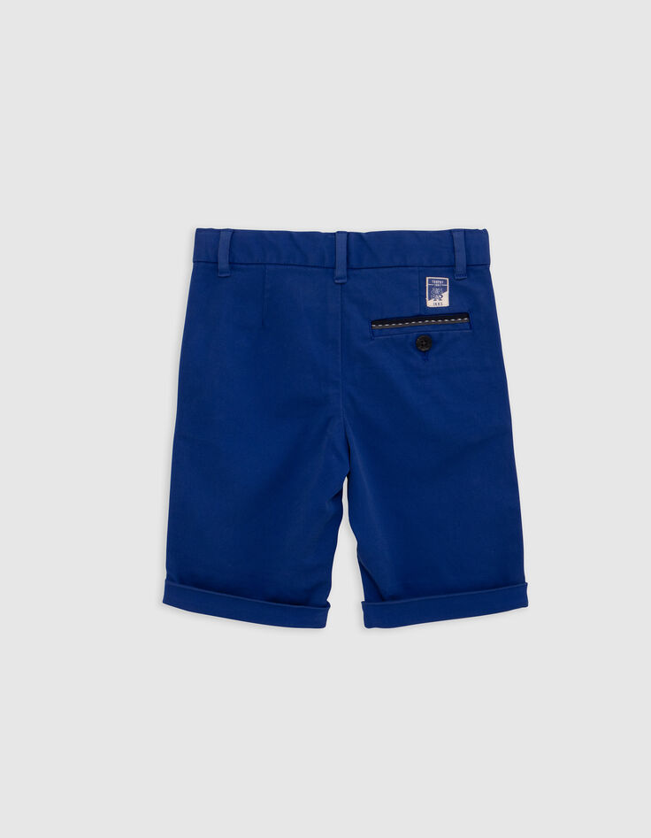 Blauwe CHINO bermuda voor jongens-3