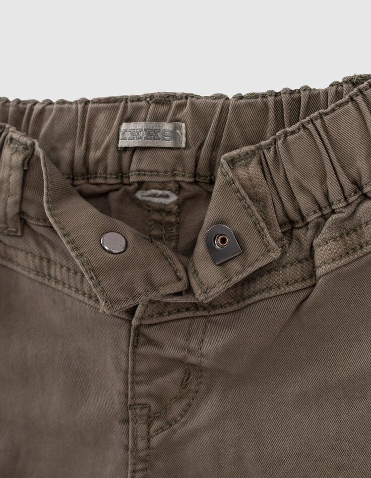 Khaki Cargohose für Babyjungen -7