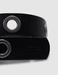 Girls’ black belt with XL eyelets-2