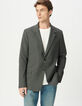 Men’s grey pinstripe suit jacket-2