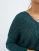 Jersey-capa verde pinegreen de mohair mezclado I.Code-4