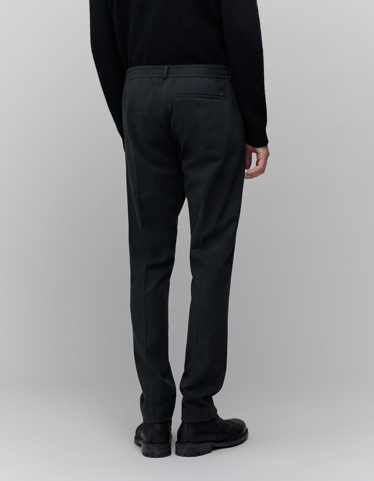 Pantalón antracita con cintura elástica para hombre-3 Pantalón antracita con cintura elástica para hombre-3