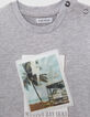 T-shirt gris visuel lenticulaire percussion bébé garçon-2