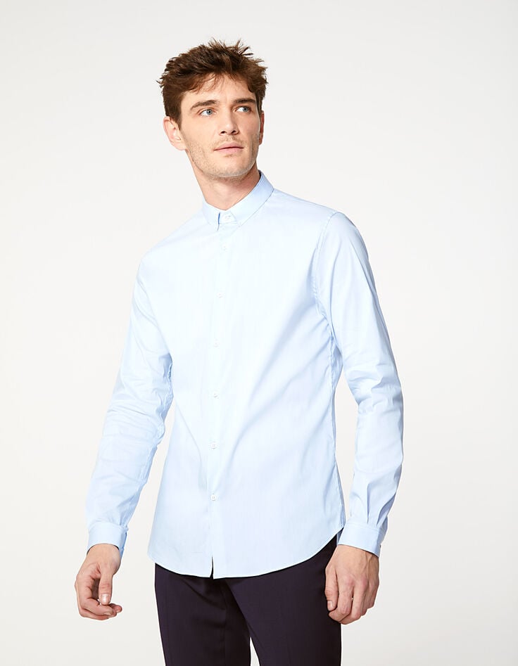 Chemise rayée bleue homme-8 Chemise rayée bleue homme-8