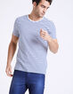 Men's striped dupioni sailor T-shirt-1