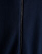 Men’s indigo textured cardigan-2
