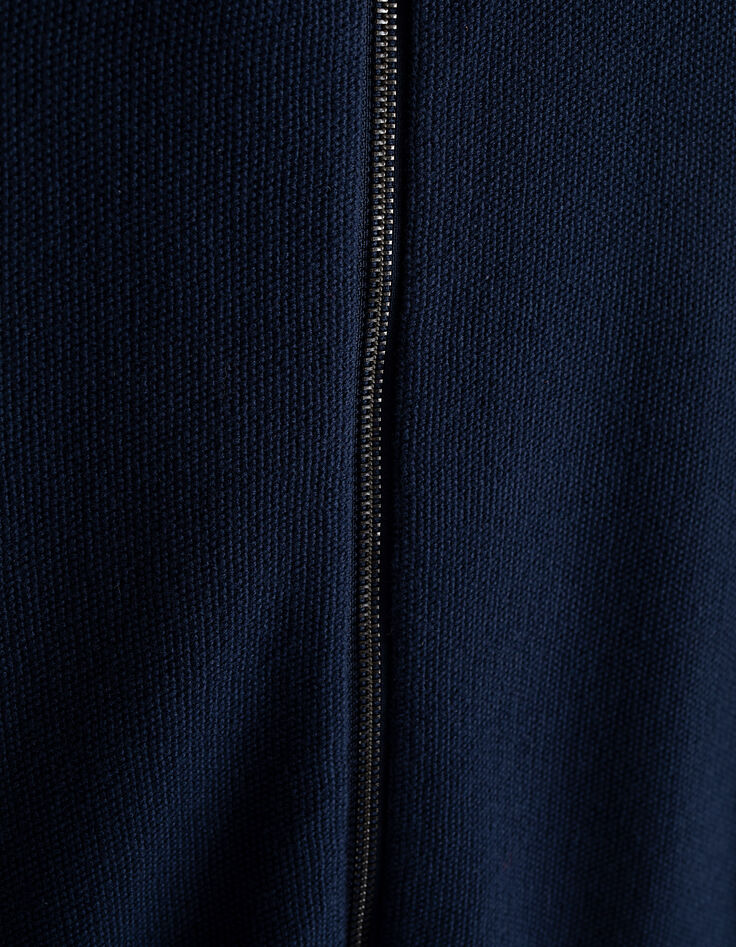 Men’s indigo textured cardigan-2 Men’s indigo textured cardigan-2