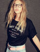 Camiseta negra Start Today niña -1