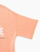 Korallenrotes M&auml;dchen-T-Shirt PARADISE-5