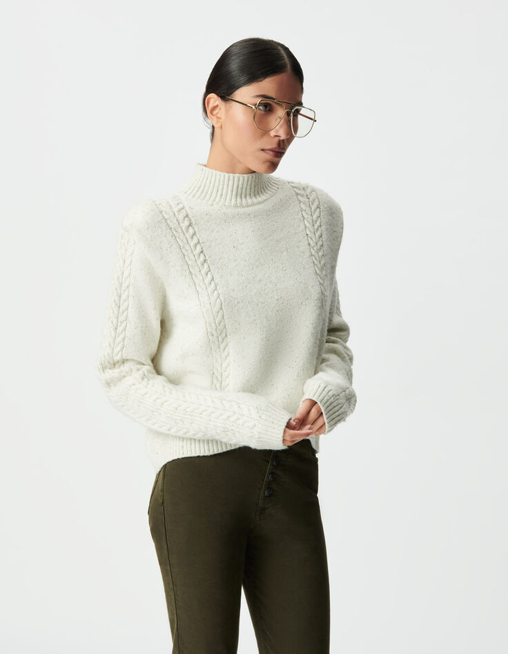 Jersey crudo punto lúrex hombreras ochos mujer-5 Jersey crudo punto lúrex hombreras ochos mujer-5