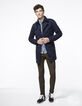 Men's navy trench coat-7
