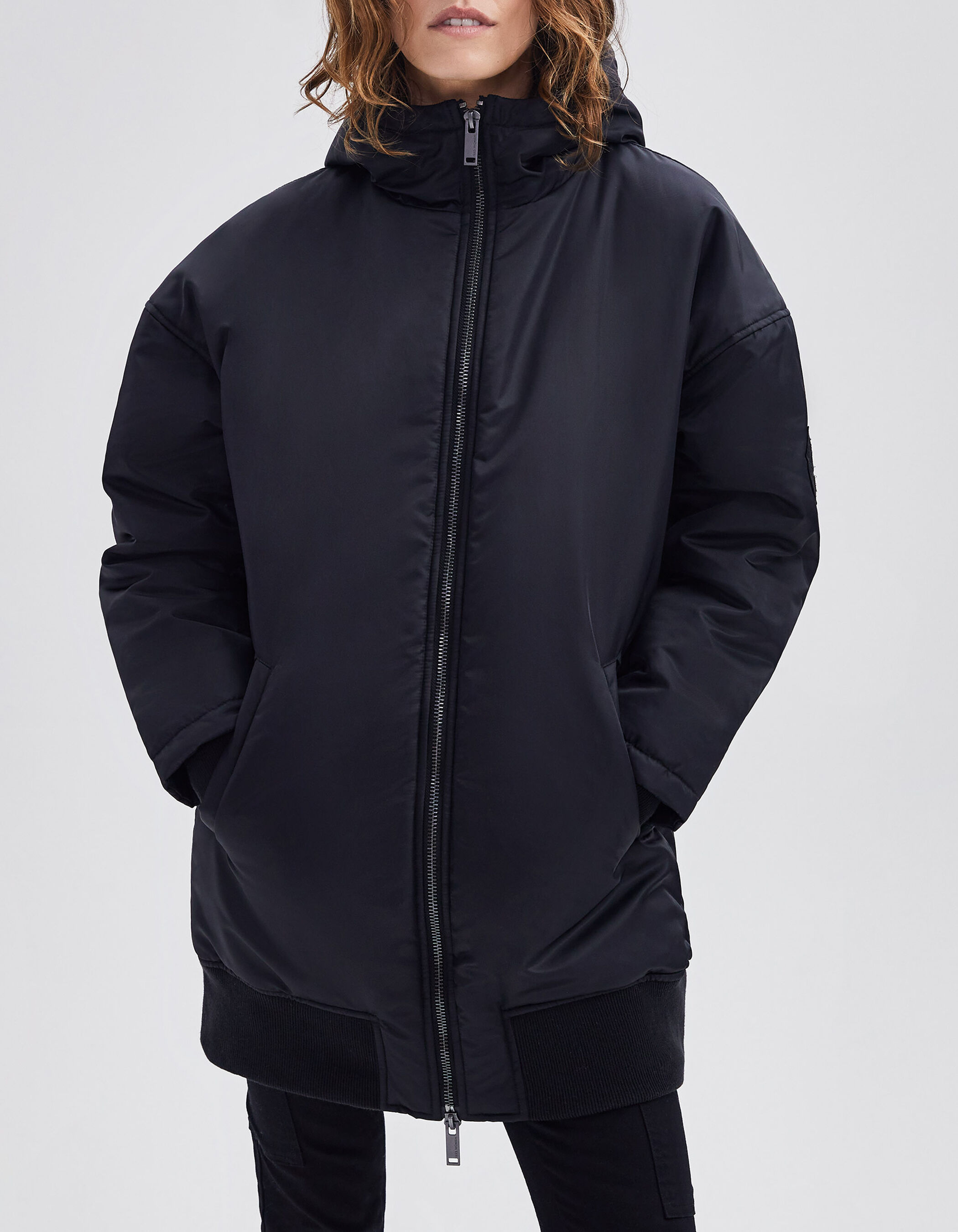 Parka noir femme discount zara