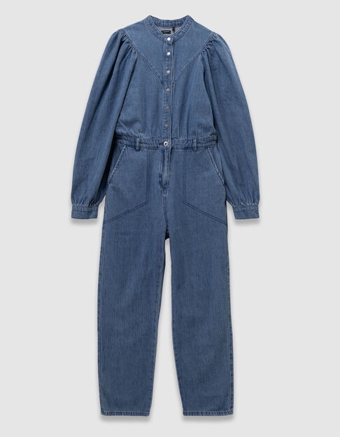 Mono pantalón vaquero azul niña - IKKS
