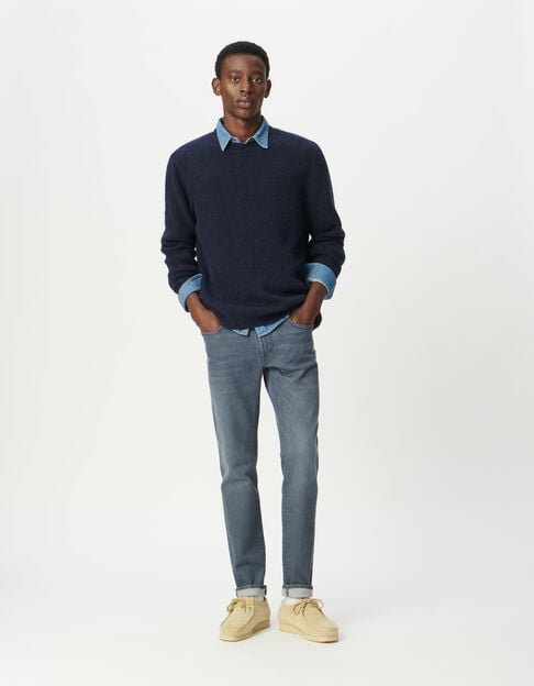 Jean slim bleu grisé Homme - IKKS