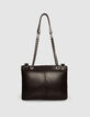 Clutch 1440 Reporter marrón cuero acolchado mujer-3