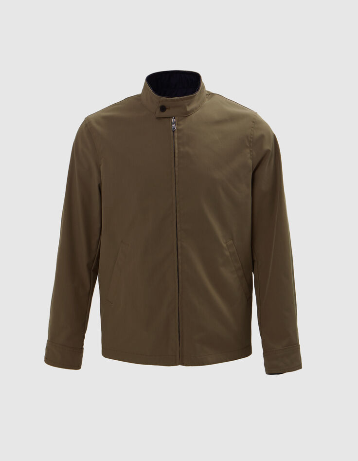 Blouson r&eacute;versible bleu navy et kaki Homme-9
