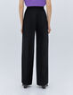 Pantalon fluide noir Femme-8