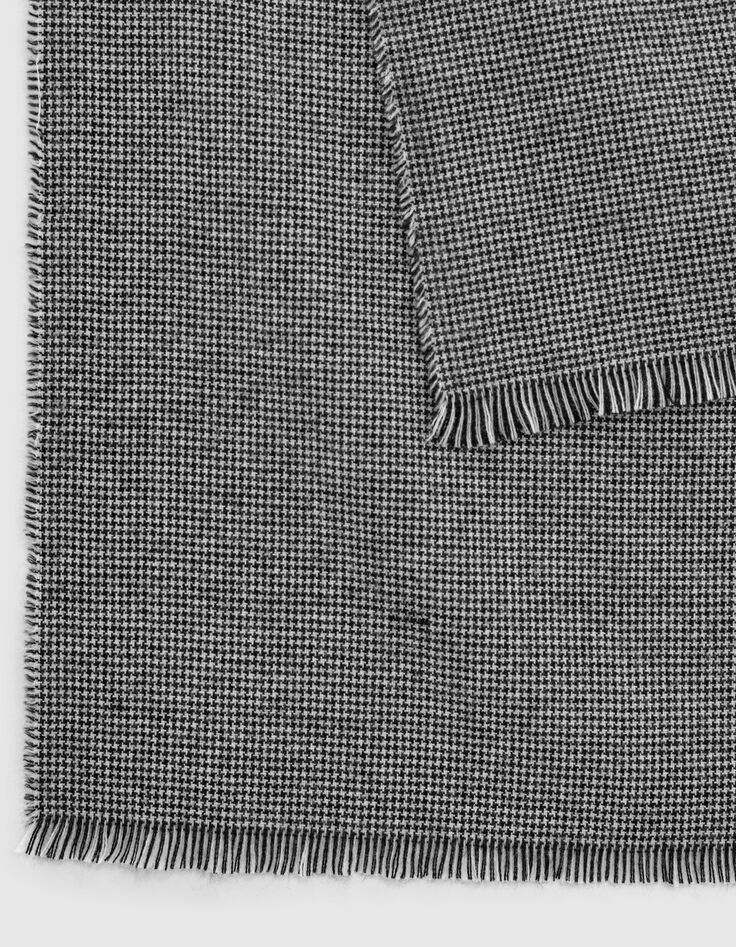 Chèche noir motif pied-de-poule Homme-2
