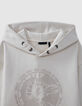 Sweat beige à capuche motif soleil-lune garçon-3