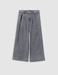 Jean LARGE gris coton bio fille-4