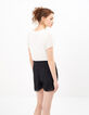 I.Code black playsuit with white top-3