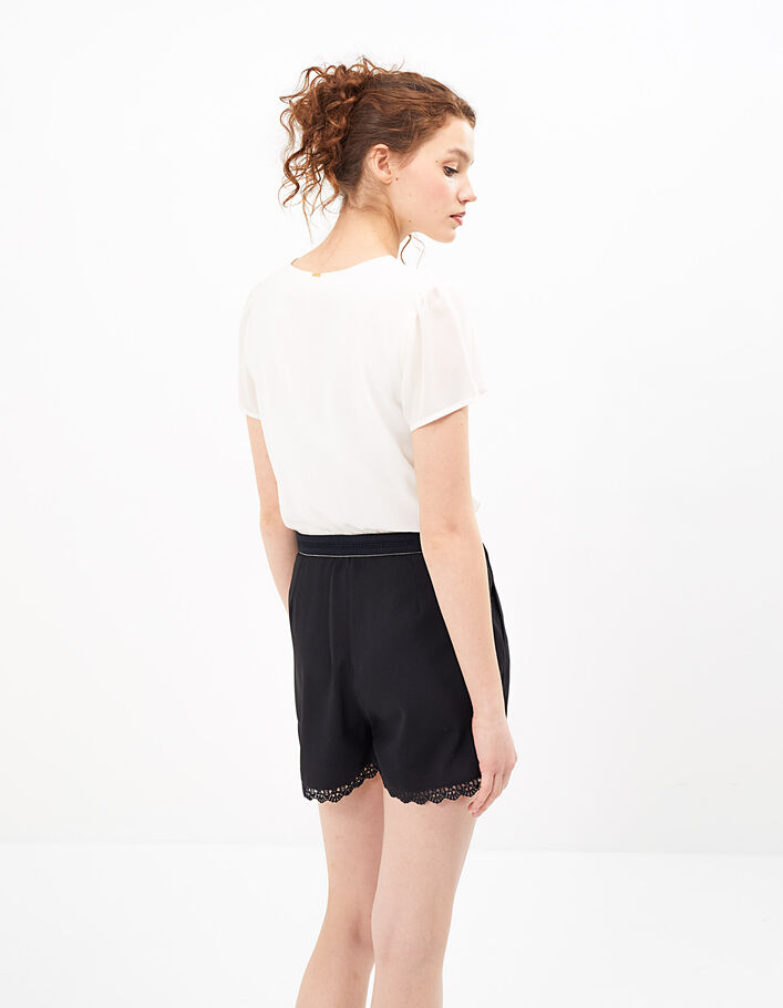 I.Code black playsuit with white top - IKKS