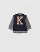Cardigan navy esprit teddy bébé garçon -2