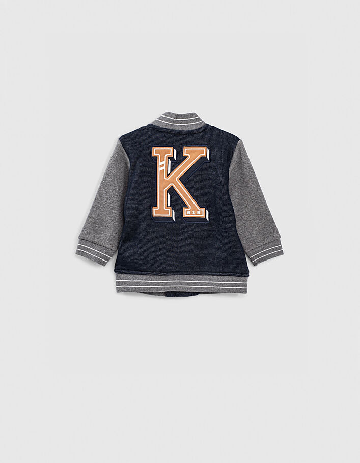 Cárdigan navy estilo chaquetón de punto bebé niño  - IKKS
