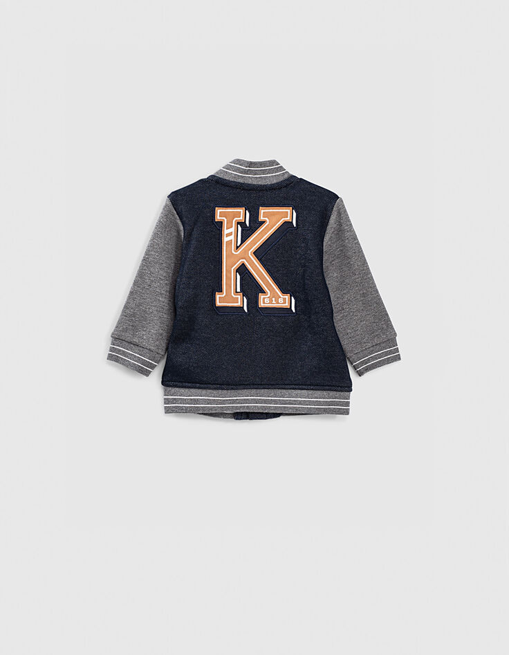 Cardigan navy esprit teddy bébé garçon -2 Cardigan navy esprit teddy bébé garçon -2