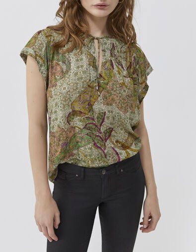 Women’s almond paisley print top - IKKS