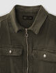 Girls&rsquo; bronze jumpsuit with chevrons on sleeve-3