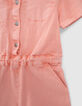 M&auml;dchen-Jeans-Kombishorts, Stickmotive und Nieten, Peach-4