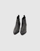 Boots chelsea en cuir coloris noir clous allover femme-2
