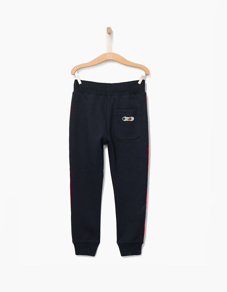Pantalon navy à bandes latérales garçon-3 Pantalon navy à bandes latérales garçon-3