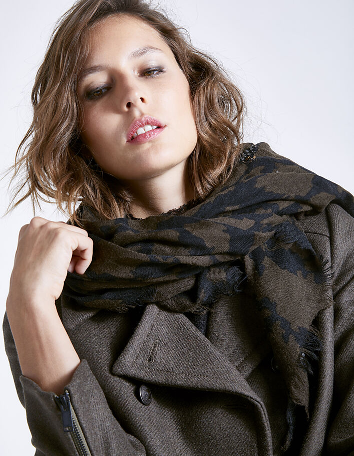 Women's camouflage scarf - IKKS