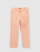 Orangefarbene Mom-Mädchenjeans-1