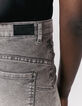 Women’s grey studded mid-high waist 7/8 slim jeans-5
