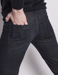 Men's slim black jeans -4