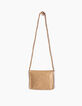 Sac pochette jaune claire façon paille fille-2