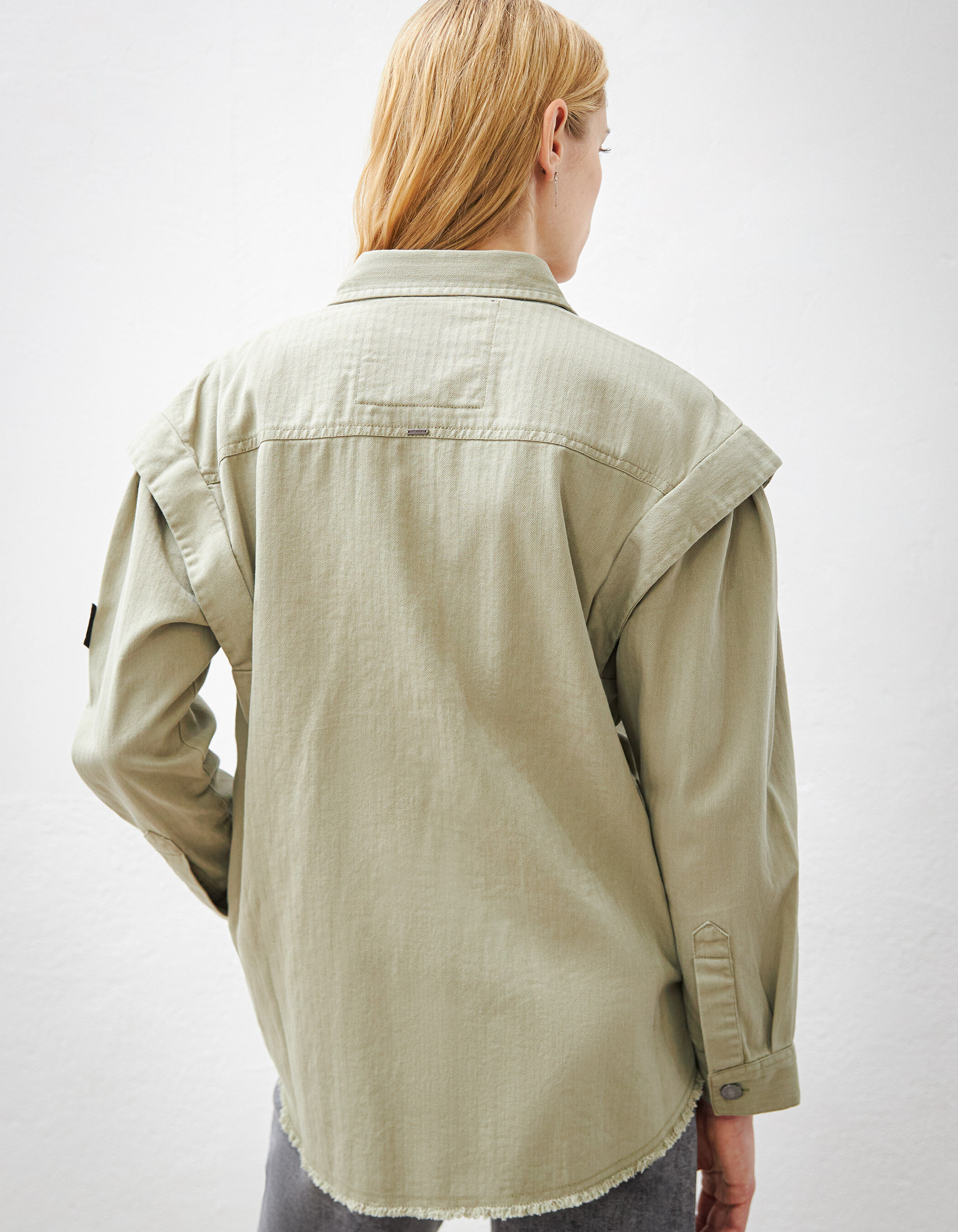 Chemise kaki ikks on sale