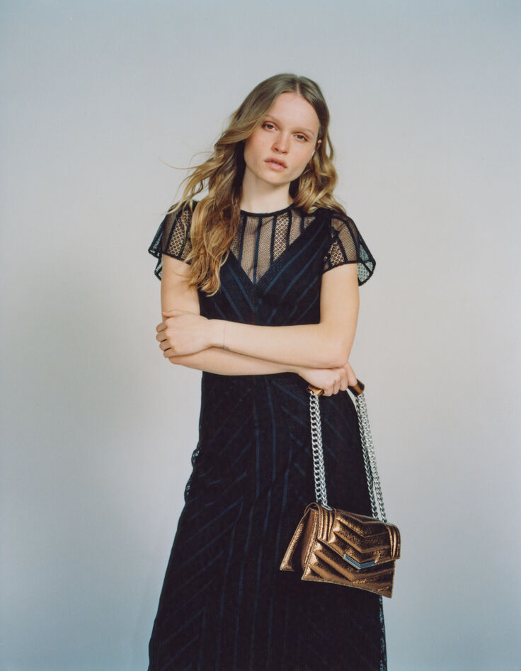 Sac THE 1. SEASONALS copper cuir matelassé Taille S Femme-9