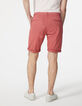 Men's Indian pink SLIM chino Bermudas-3