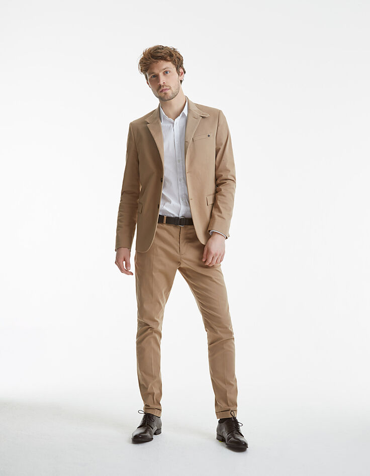Chemise slim longue tissu Albini® Homme-6
