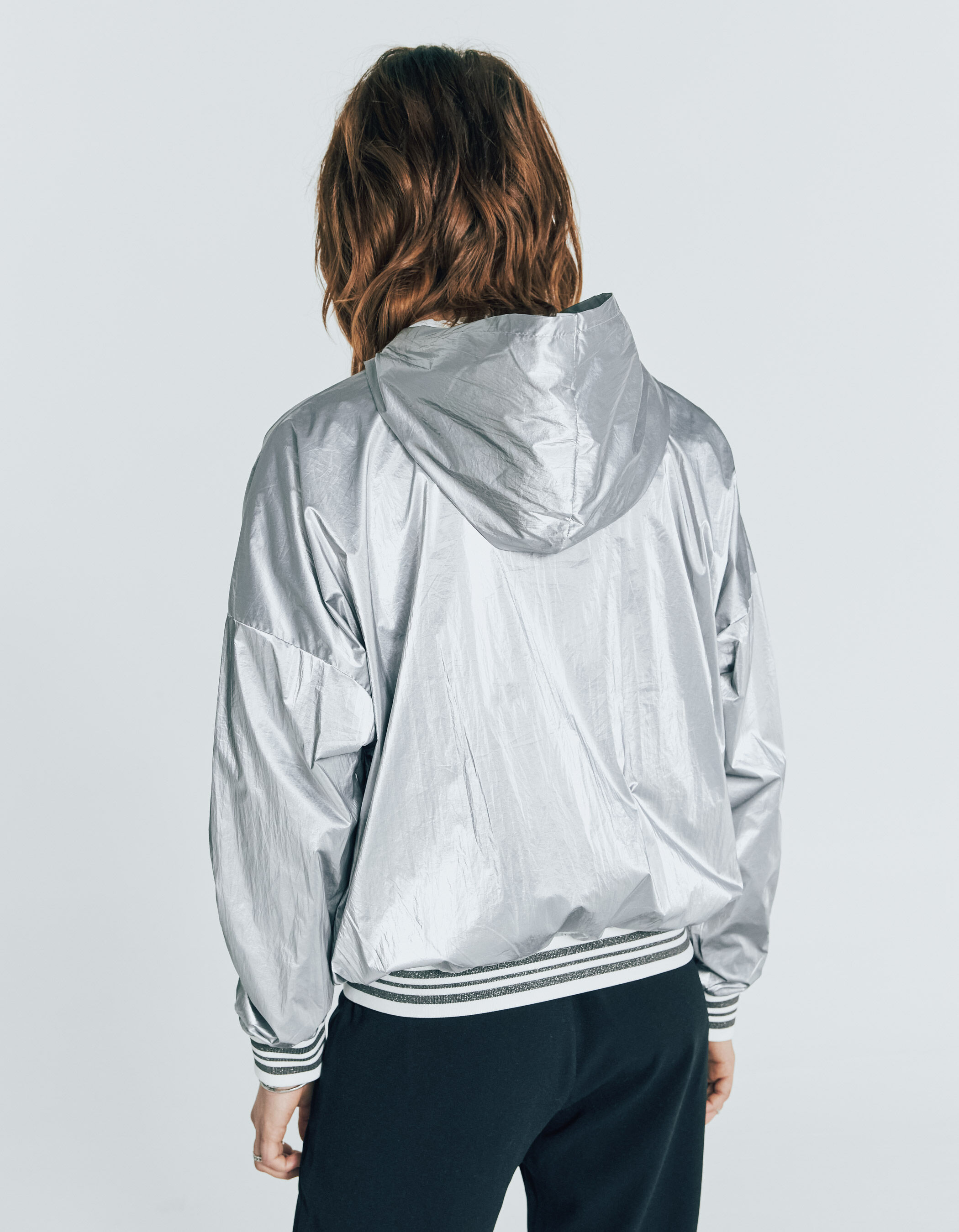 Hooded windcheater top