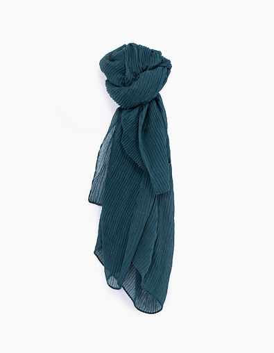 Chèche vert pacifique plissé à paillettes I.Code - IKKS