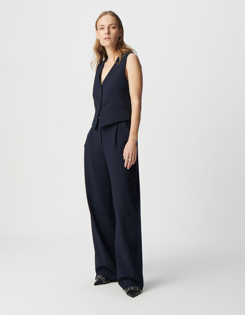 Marine mouwloos gilet milanotricot Dames - IKKS
