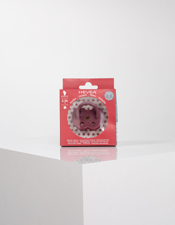Chupete Ruby Red de caucho natural HEVEA-3 Chupete Ruby Red de caucho natural HEVEA-3