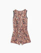 Combi short rose poudré imprimé cachemire fille-4
