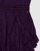 Velvety burgundy long dress with ruffles Women-4